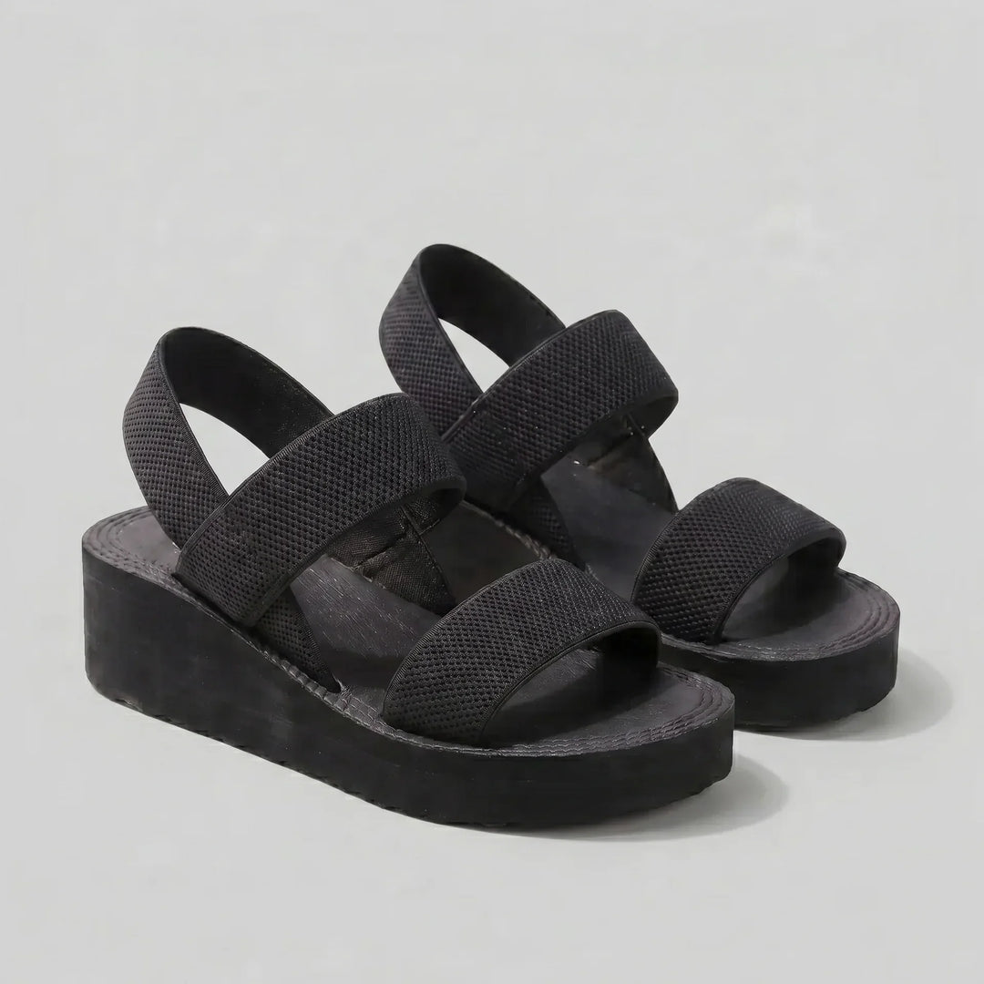 Isla | Damen Plattform Sandalen mit Riemen