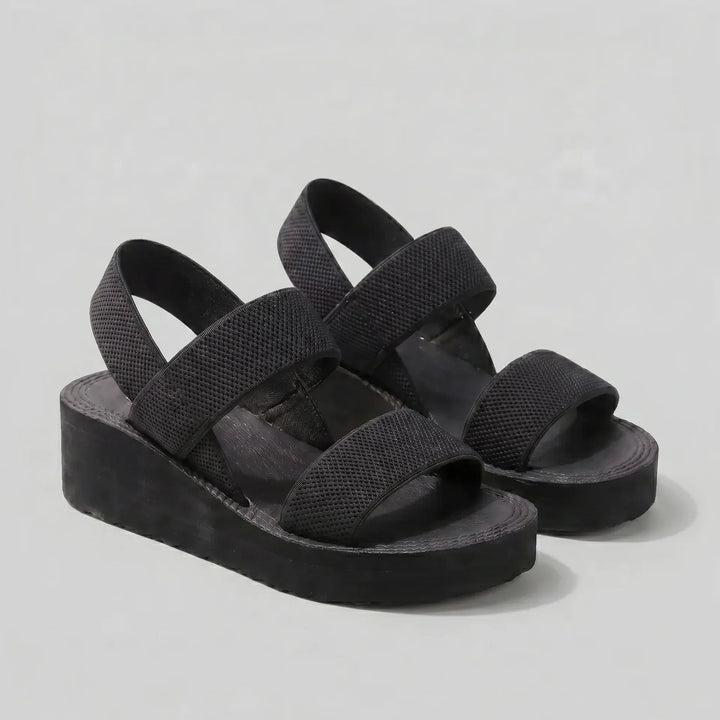 Isla | Damen Plattform Sandalen mit Riemen