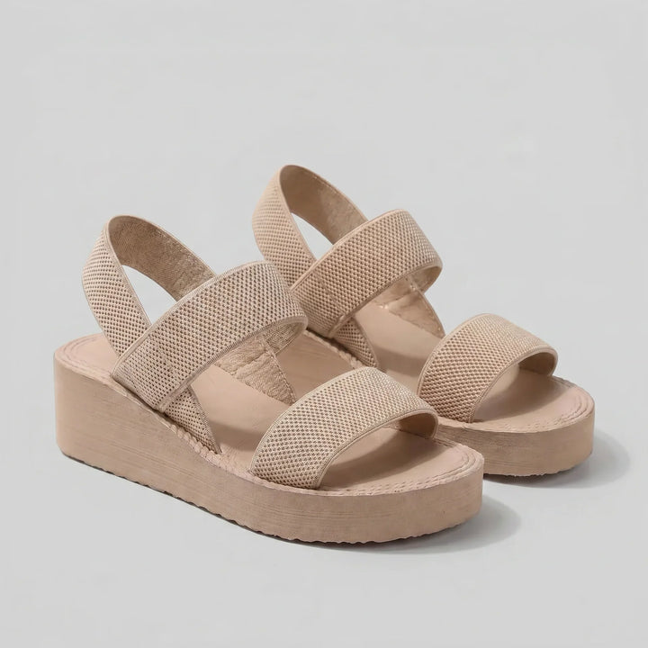 Isla | Damen Plattform Sandalen mit Riemen